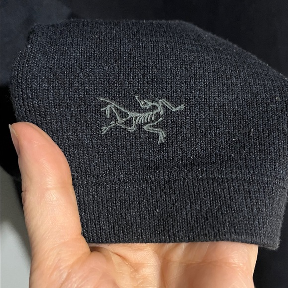 ARC'TERYX Laina Cardigan Heathered Navy/Blue Alpenex Fleece Sweater - Picture 5 of 7